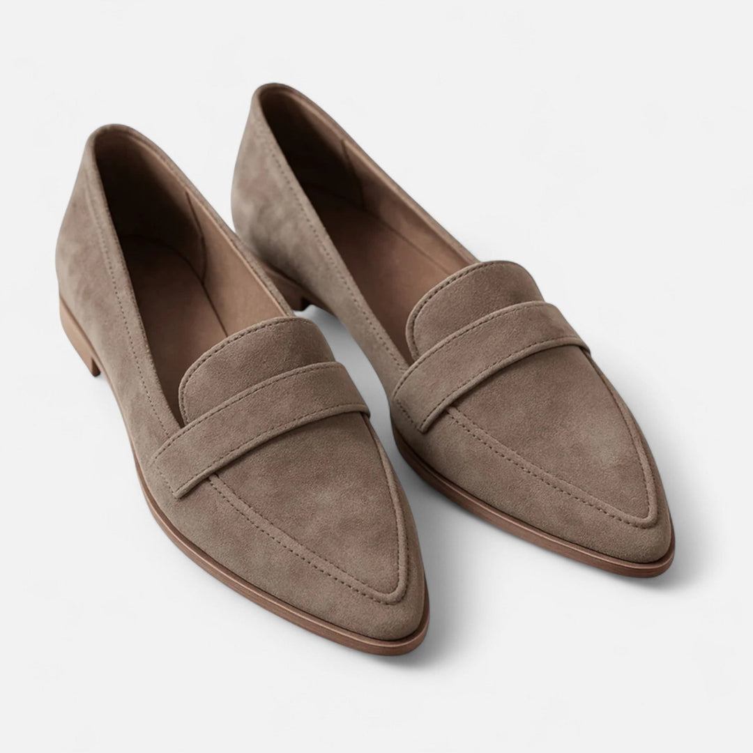 Women's Premium Leather Loafers | Elegant Retro Pointed-Toe Slip-On Shoes 3