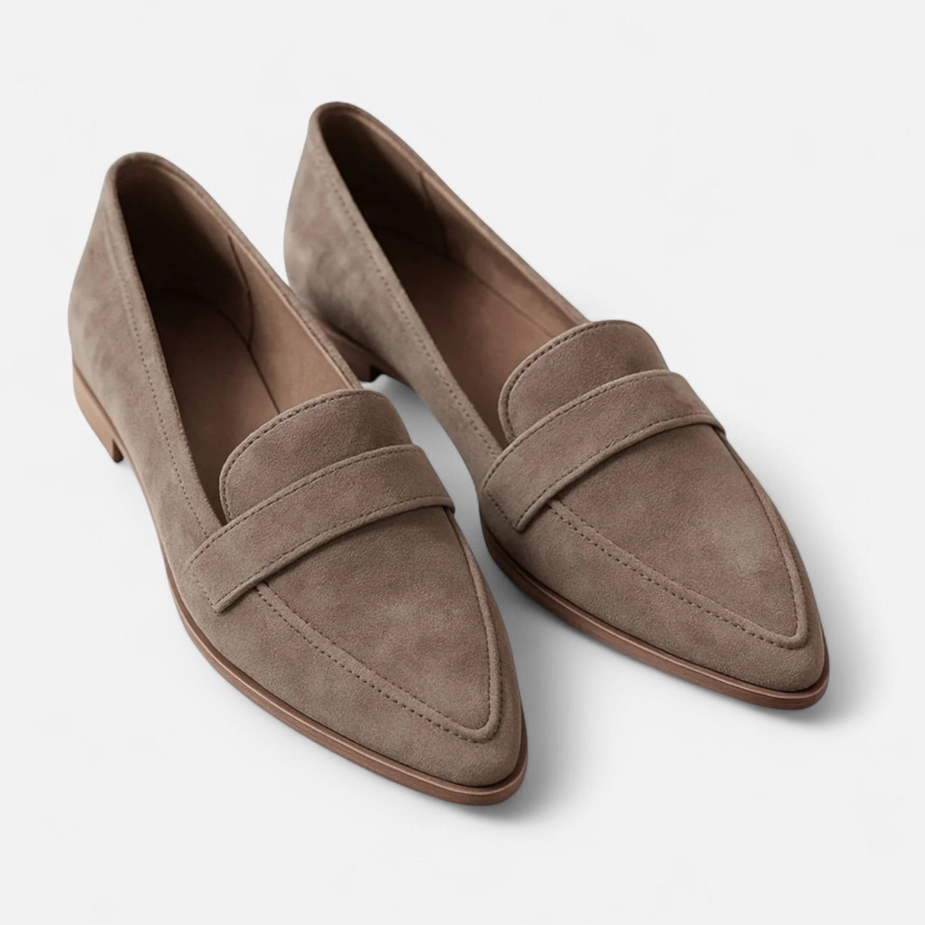 Women's Premium Leather Loafers | Elegant Retro Pointed-Toe Slip-On Shoes 3