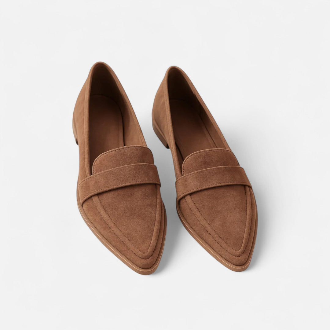 Women's Premium Leather Loafers | Elegant Retro Pointed-Toe Slip-On Shoes 4