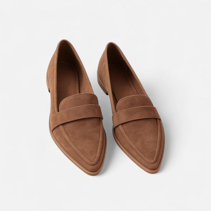 Women's Premium Leather Loafers | Elegant Retro Pointed-Toe Slip-On Shoes 4