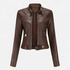 Women's Premium Vegan Leather Jacket | Elegant Classic Outerwear for All Seasons 0