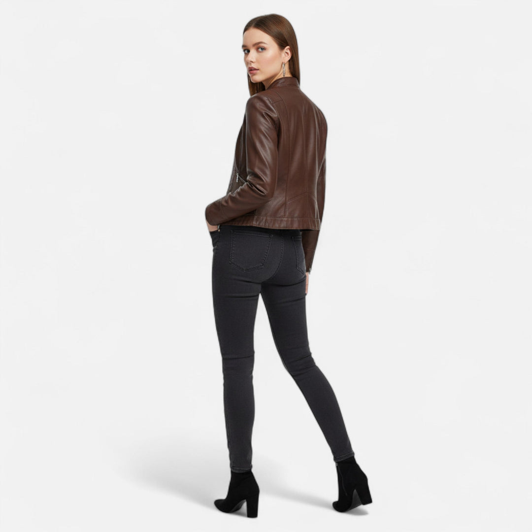 Women's Premium Vegan Leather Jacket | Elegant Classic Outerwear for All Seasons 2