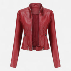 Women's Premium Vegan Leather Jacket | Elegant Classic Outerwear for All Seasons 4