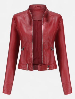 Women's Premium Vegan Leather Jacket | Elegant Classic Outerwear for All Seasons 4