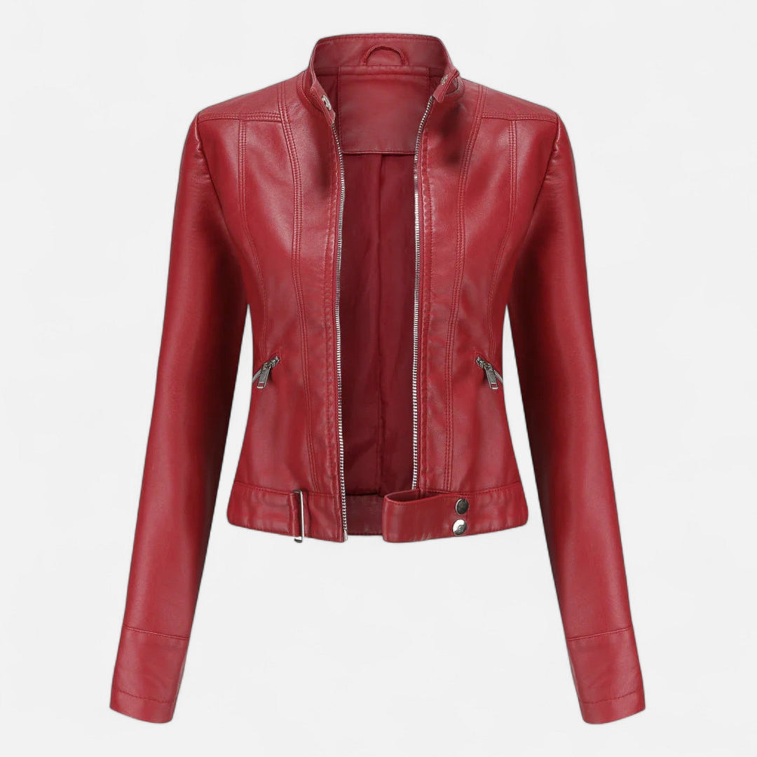 Women's Premium Vegan Leather Jacket | Elegant Classic Outerwear for All Seasons 4