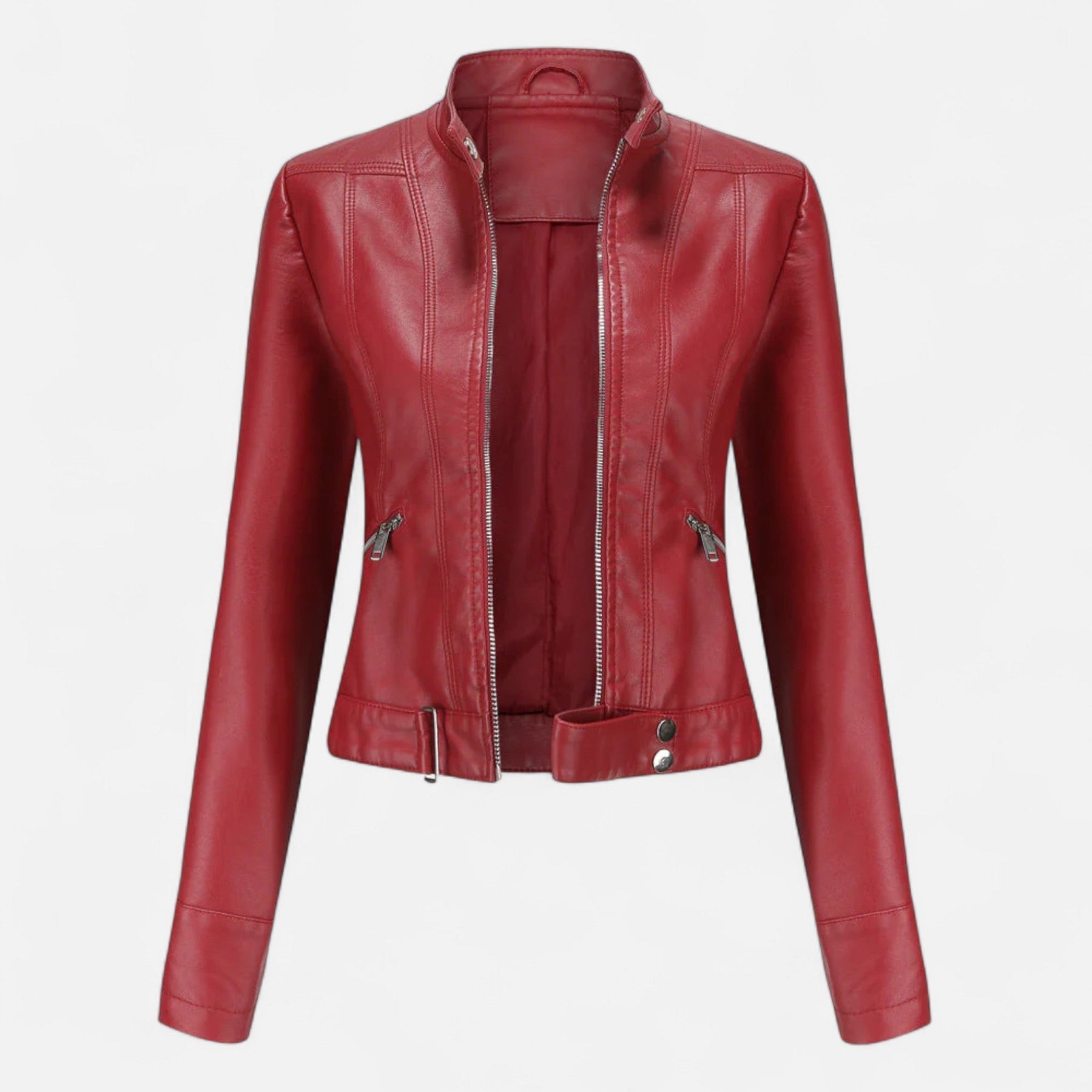 Women's Premium Vegan Leather Jacket | Elegant Classic Outerwear for All Seasons 4