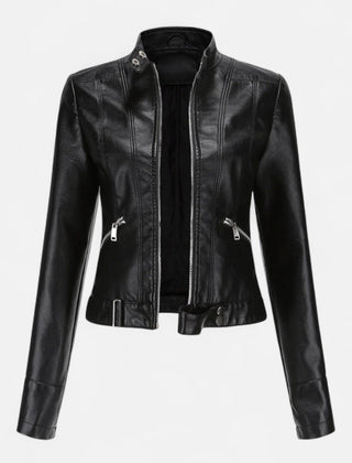 Women's Premium Vegan Leather Jacket | Elegant Classic Outerwear for All Seasons 5