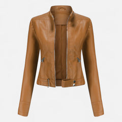 Women's Premium Vegan Leather Jacket | Elegant Classic Outerwear for All Seasons 6