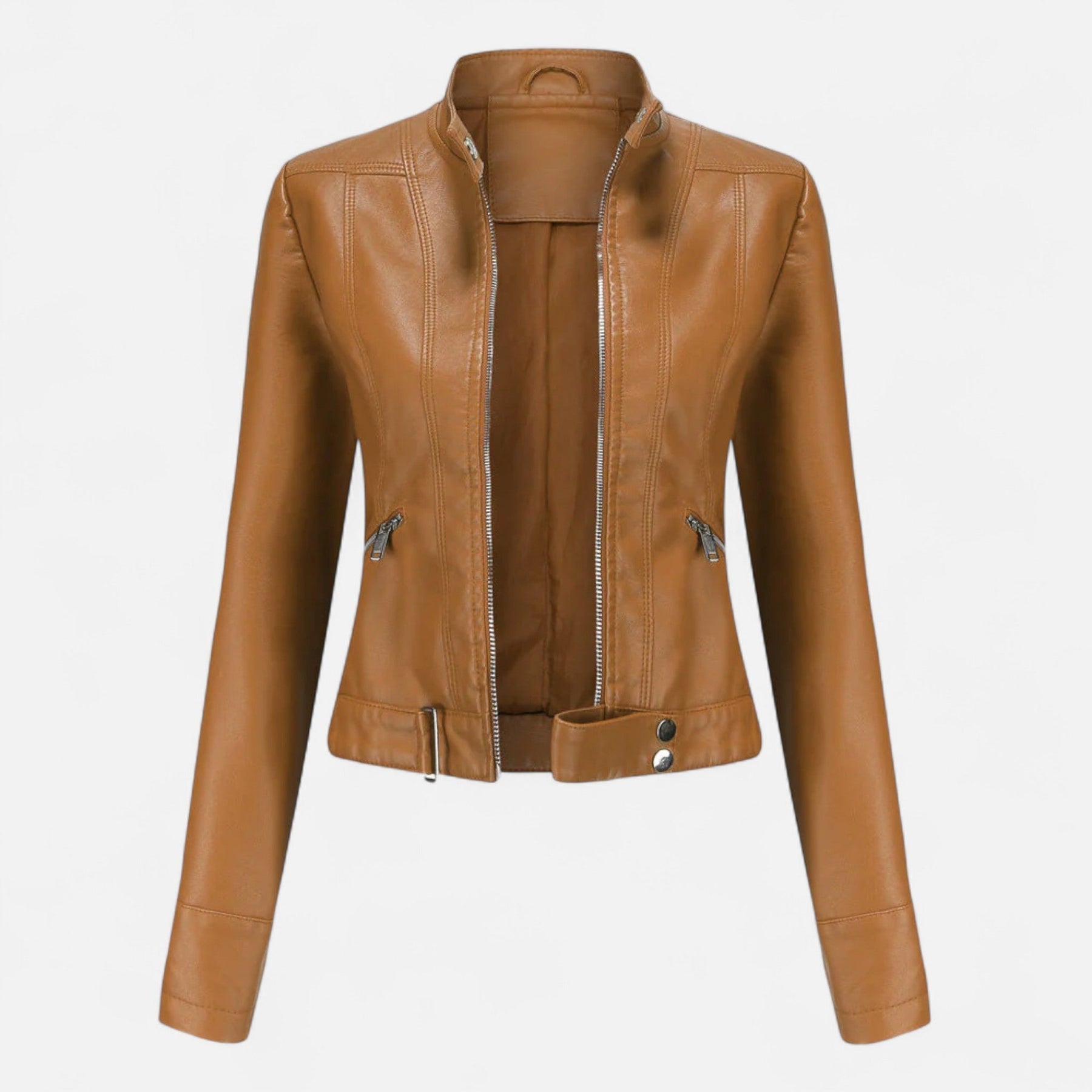 Women's Premium Vegan Leather Jacket | Elegant Classic Outerwear for All Seasons 6