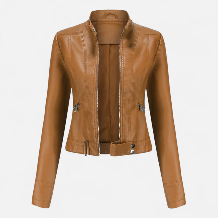 Women's Premium Vegan Leather Jacket | Elegant Classic Outerwear for All Seasons 6
