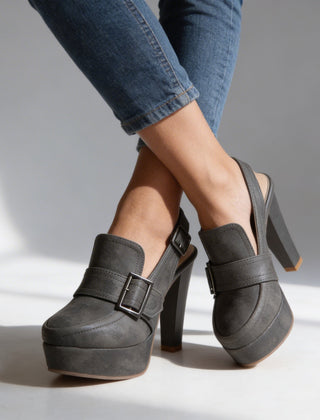 Women's Retro-Inspired Platform Block Heel Slingbacks | Chic Stylish Summer Footwear 7