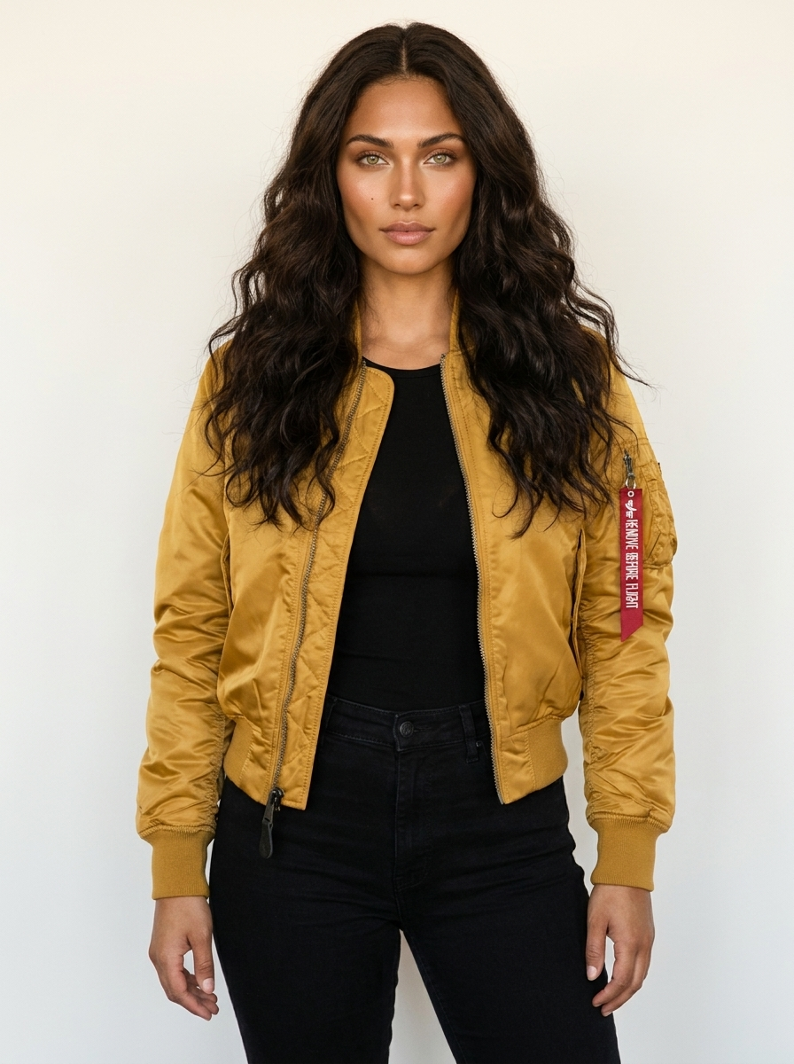 Women's Satin Bomber Jacket | Sporty Elegant Outerwear | Luxurious Stylish Fit 13