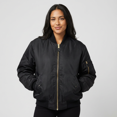 Women's Satin Bomber Jacket | Sporty Elegant Outerwear | Luxurious Stylish Fit 8