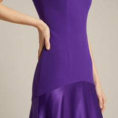 Women's Satin Maxi Dress | Elegant Strapless Formal Gown for Evening Events 2