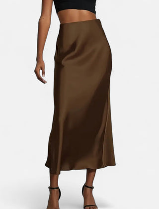 Women's Satin Midi Skirt | Elegant High-Waist Timeless Design 1