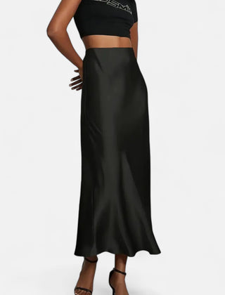 Women's Satin Midi Skirt | Elegant High-Waist Timeless Design 4