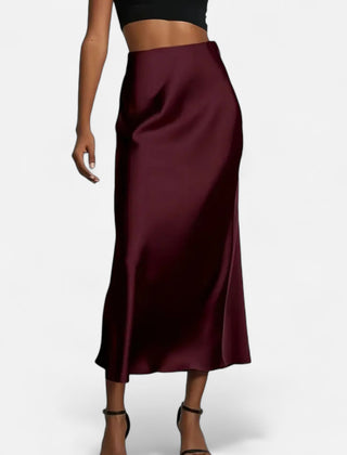 Women's Satin Midi Skirt | Elegant High-Waist Timeless Design 5