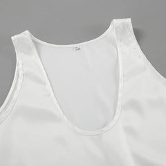 Women's Satin Tank Top | Elegant Deep V-Neck Sleeveless Camisole 6