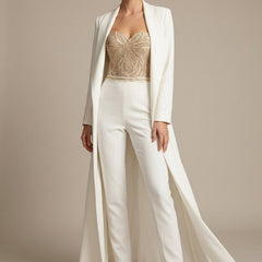 Women's Sequin Jumpsuit | Elegant Strapless Wide-Leg Evening Wear 3