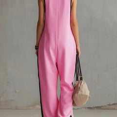 Women's Soft Fabric Utility Jumpsuit | Relaxed Fit Wide-Leg Design 1