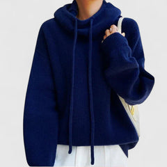 Women's Soft Knit Oversized Sweater | Cozy Cowl Neck Winter Top 3