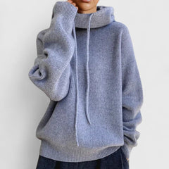 Women's Soft Knit Oversized Sweater | Cozy Cowl Neck Winter Top 4