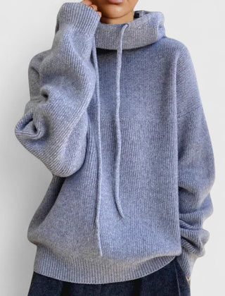 Women's Soft Knit Oversized Sweater | Cozy Cowl Neck Winter Top 4