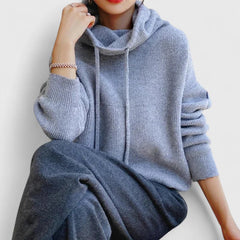 Women's Soft Knit Oversized Sweater | Cozy Cowl Neck Winter Top 6