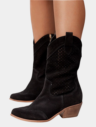 Women's Stylish Leather Cowboy Boots | Comfortable Orthopedic Mid-Calf Footwear 2