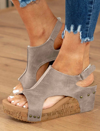 Women's Stylish Orthopedic Platform Wedge Sandals | Comfortable Peep Toe Design 0