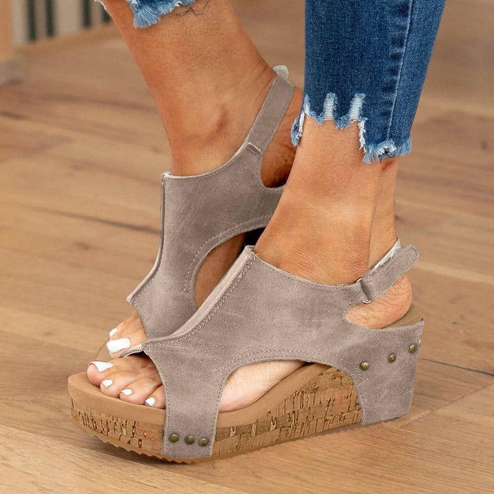 Women's Stylish Orthopedic Platform Wedge Sandals | Comfortable Peep Toe Design 0