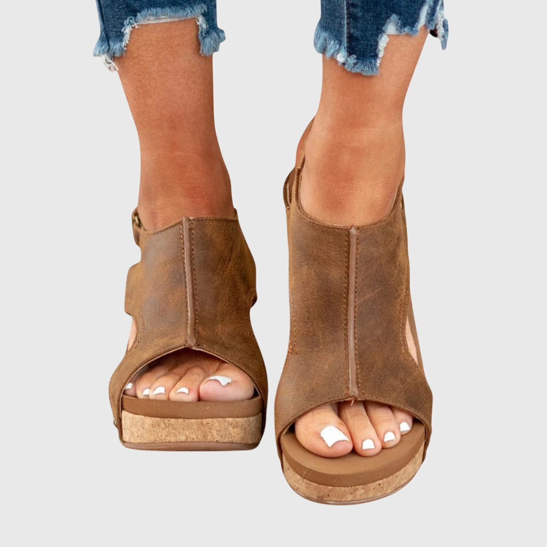 Women's Stylish Orthopedic Platform Wedge Sandals | Comfortable Peep Toe Design 7