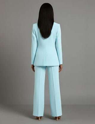 Women's Tailored Suit Set | Elegant Blazer and Slim Trousers | Chic Office Pant Suits for Women 4