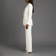 Women's Tailored Suit Set | Elegant Blazer and Slim Trousers | Chic Office Pant Suits for Women 7