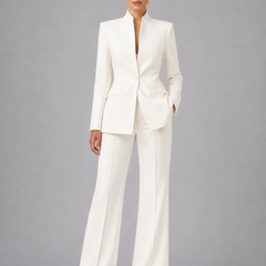 Women's Tailored Suit | Elegant Blazer and Wide Leg Trousers | Sophisticated Office Wear 1