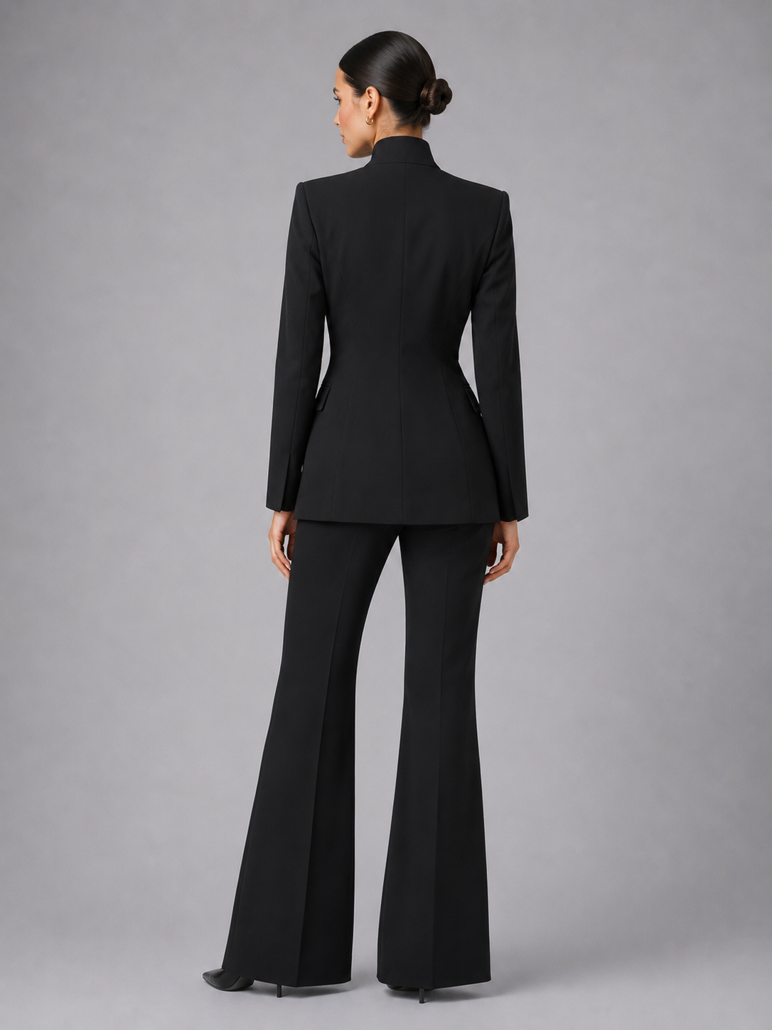Women's Tailored Suit | Elegant Blazer and Wide Leg Trousers | Sophisticated Office Wear 4