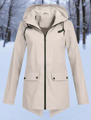 Women's Waterproof Rain Jacket | Stylish Adjustable Hooded Outerwear 0