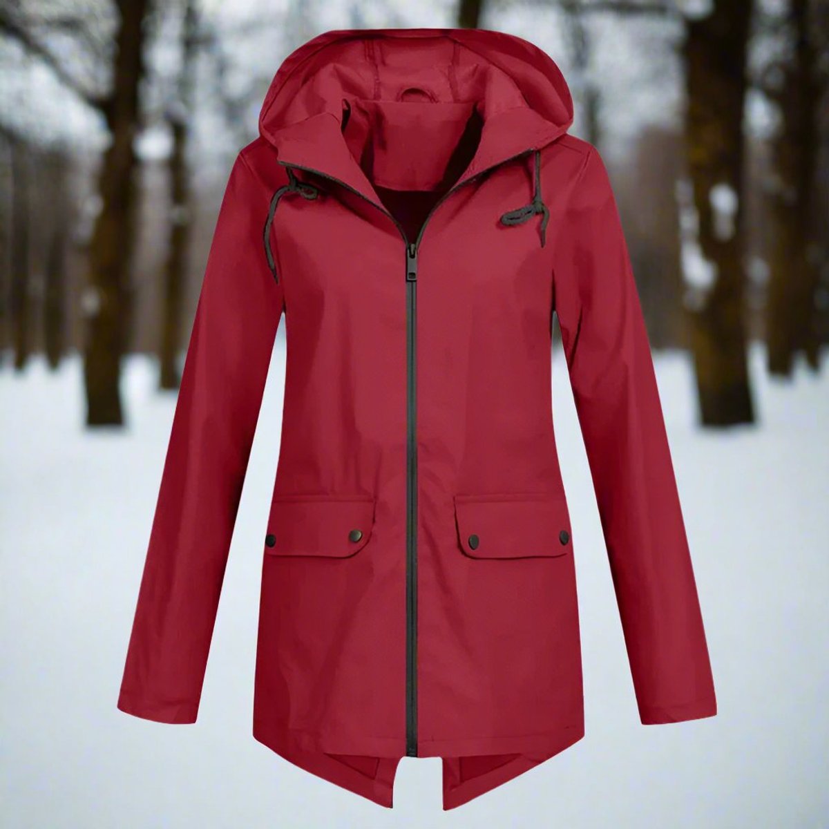 Women's Waterproof Rain Jacket | Stylish Adjustable Hooded Outerwear 10