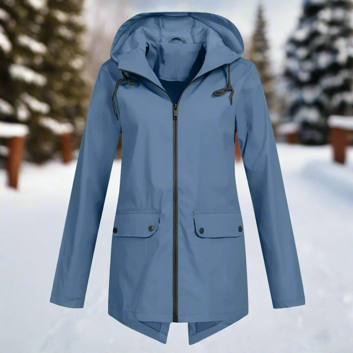 Women's Waterproof Rain Jacket | Stylish Adjustable Hooded Outerwear 11