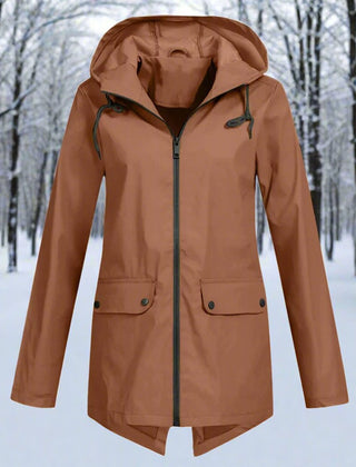 Women's Waterproof Rain Jacket | Stylish Adjustable Hooded Outerwear 12