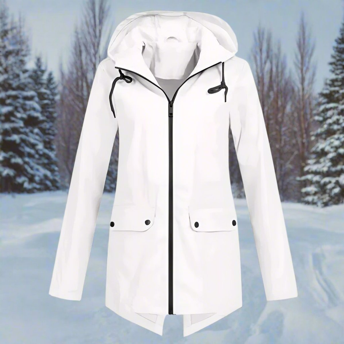 Women's Waterproof Rain Jacket | Stylish Adjustable Hooded Outerwear 13