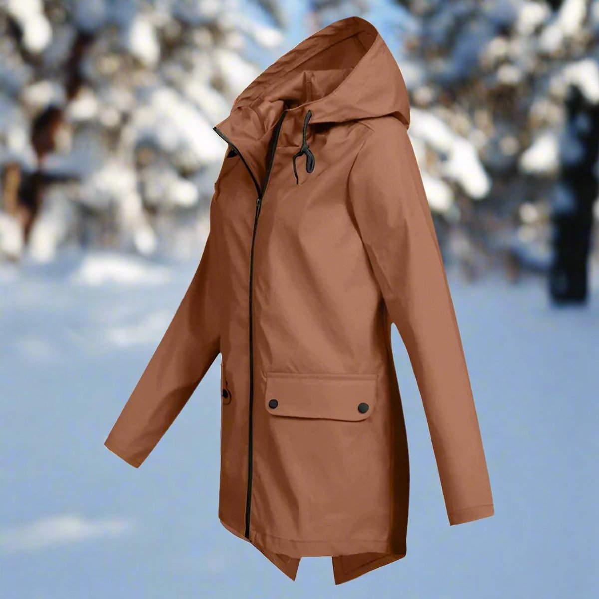 Women's Waterproof Rain Jacket | Stylish Adjustable Hooded Outerwear 5