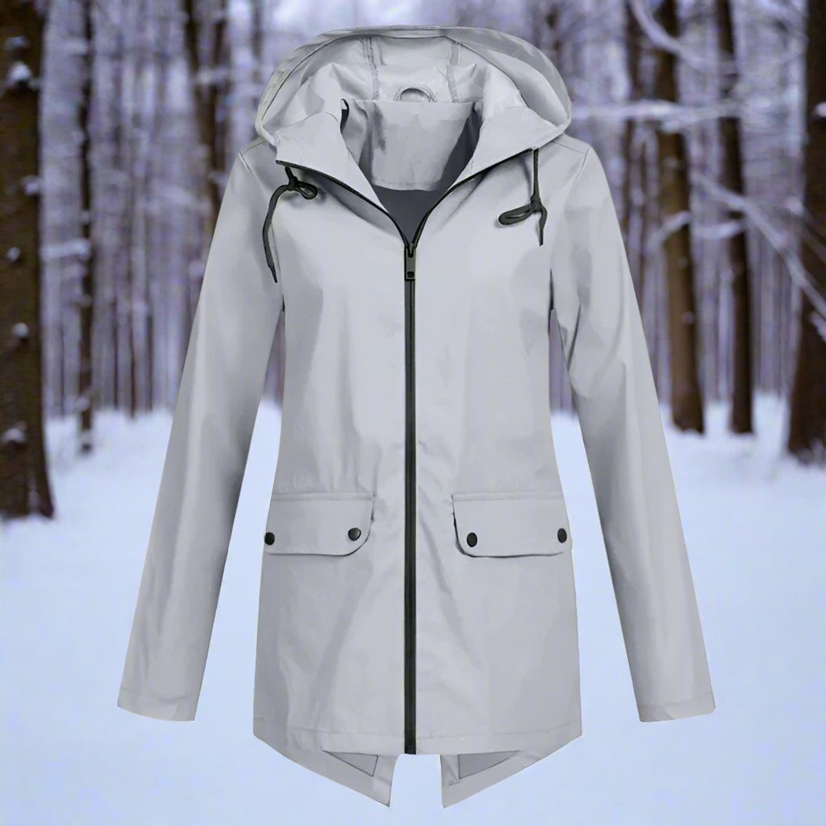 Women's Waterproof Rain Jacket | Stylish Adjustable Hooded Outerwear 9