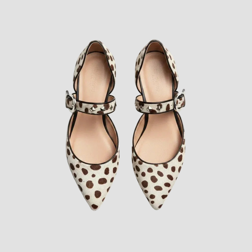 Women's Studded Printed Shoes