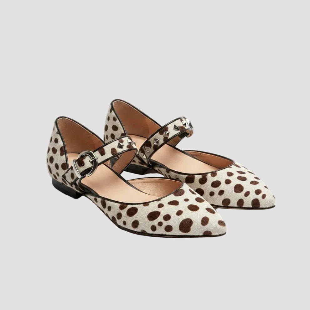 Women's Studded Printed Shoes