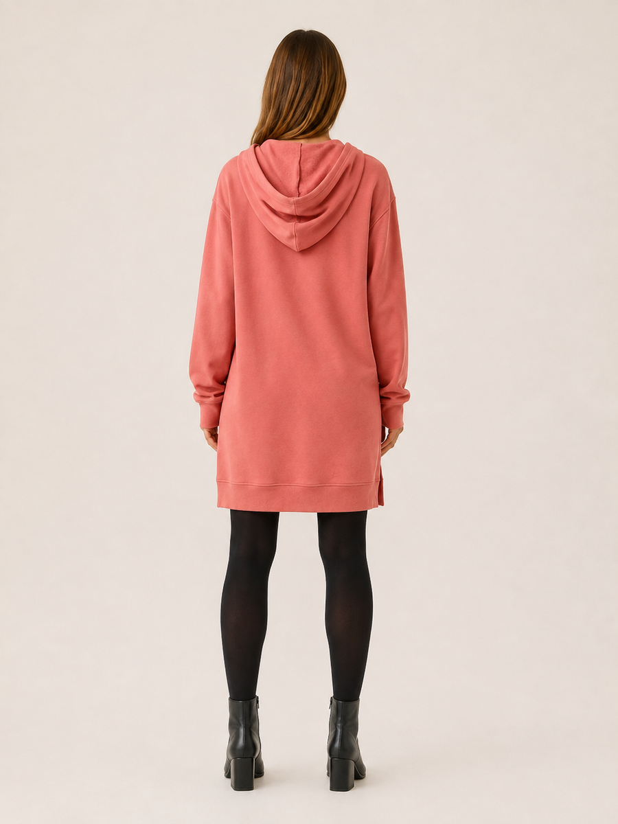 Women’s Hooded Mini Dress – Kangaroo Pocket Relaxed Fit