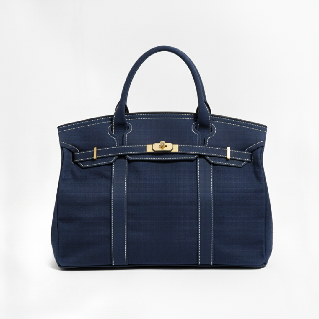 Women’s Vintage Look Canvas Structured Utility Handbag