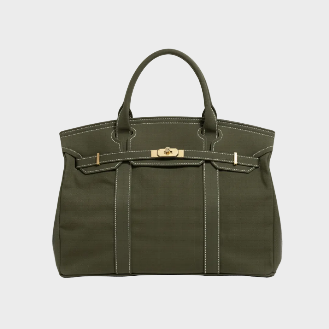 Women’s Vintage Look Canvas Structured Utility Handbag