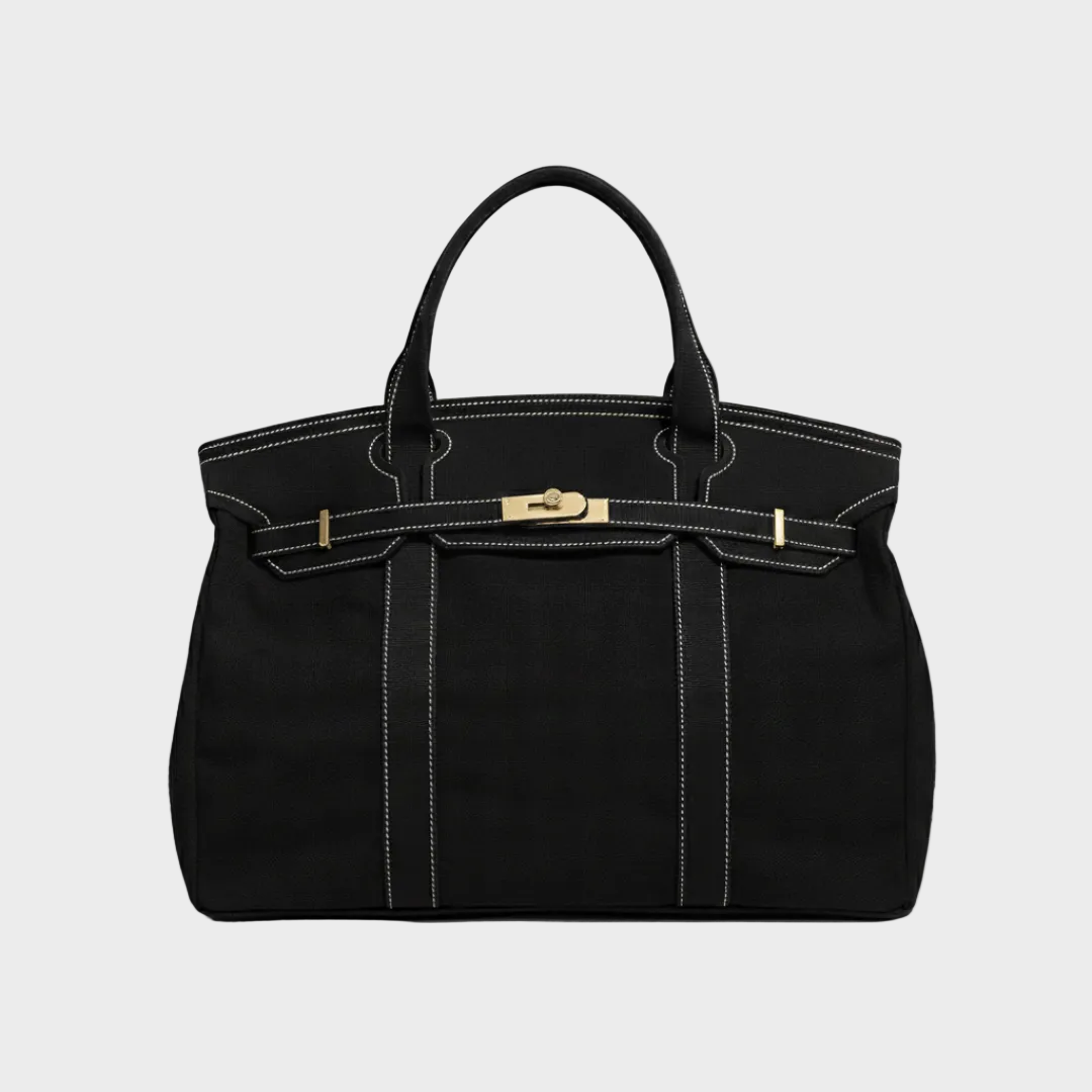 Women’s Vintage Look Canvas Structured Utility Handbag