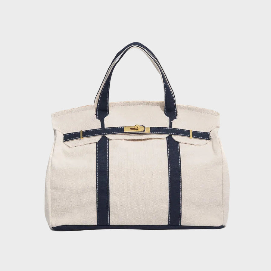 Women’s Vintage Look Canvas Structured Utility Handbag